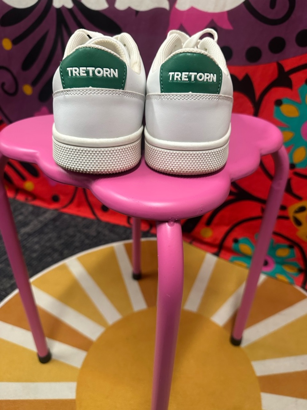 TRETORN white/green women’s tennis shoes sz 8 - Picture 4 of 8